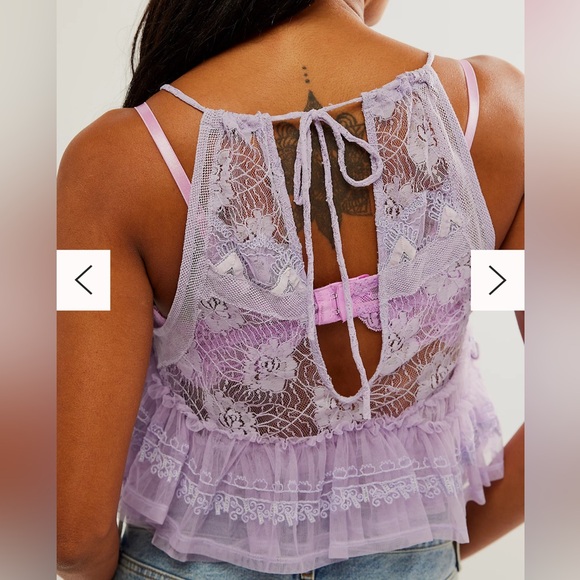 Free People In the Clouds Top in Purple - Picture 2 of 5